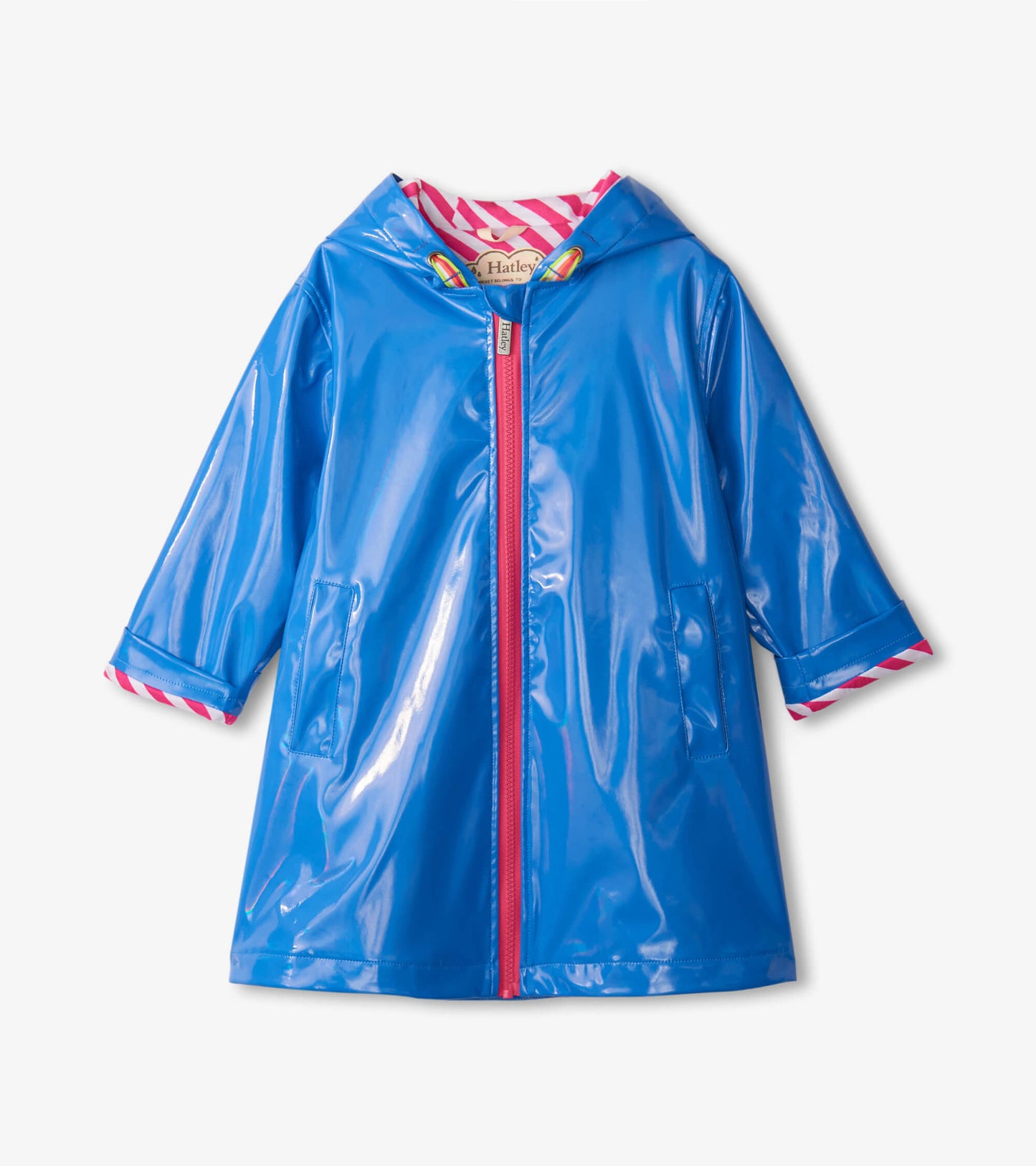 Manteau évasé – Bleu étincelant
