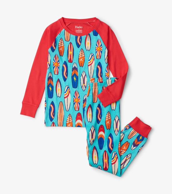 hatley Pyjama avec haut à manches raglan – Planches de surf rétro