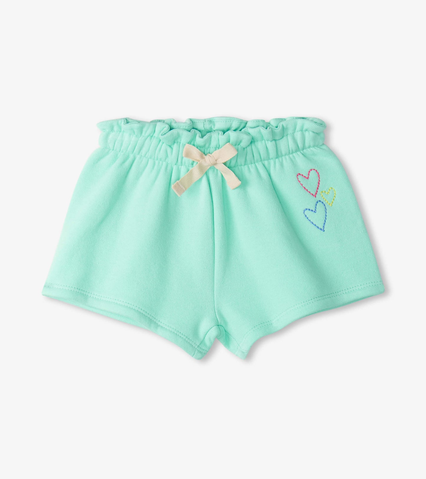 Short à taille froncée pour tout-petit – Vert glacé