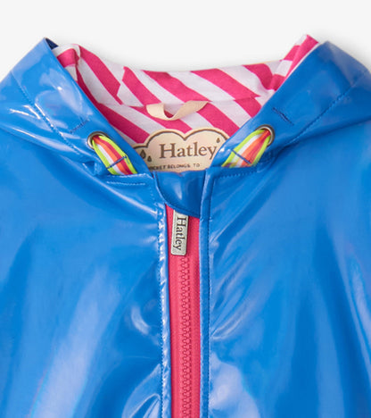 Manteau évasé – Bleu étincelant