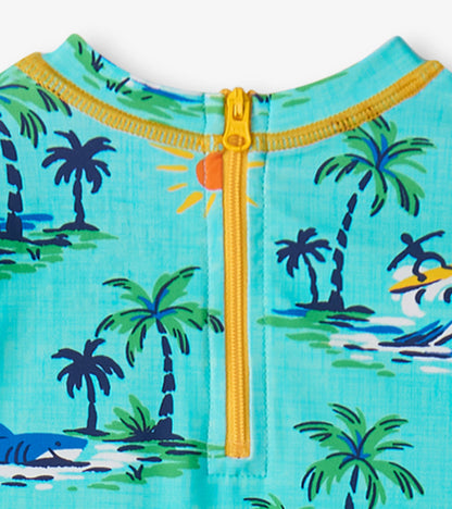Maillot protecteur une pièce pour bébé – Motifs rétro de vacances