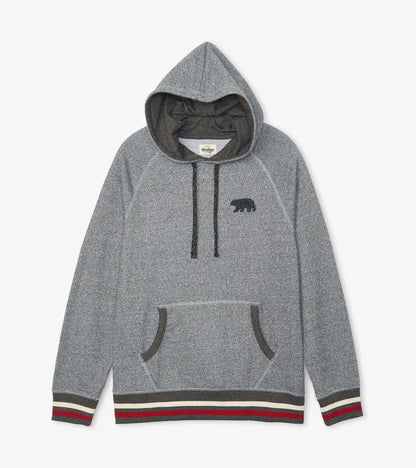 Pull à capuchon pour homme collection Heritage – Ours sur gris jaspé