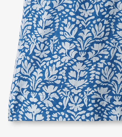 Girls Floral Shibori Cropped Culottes