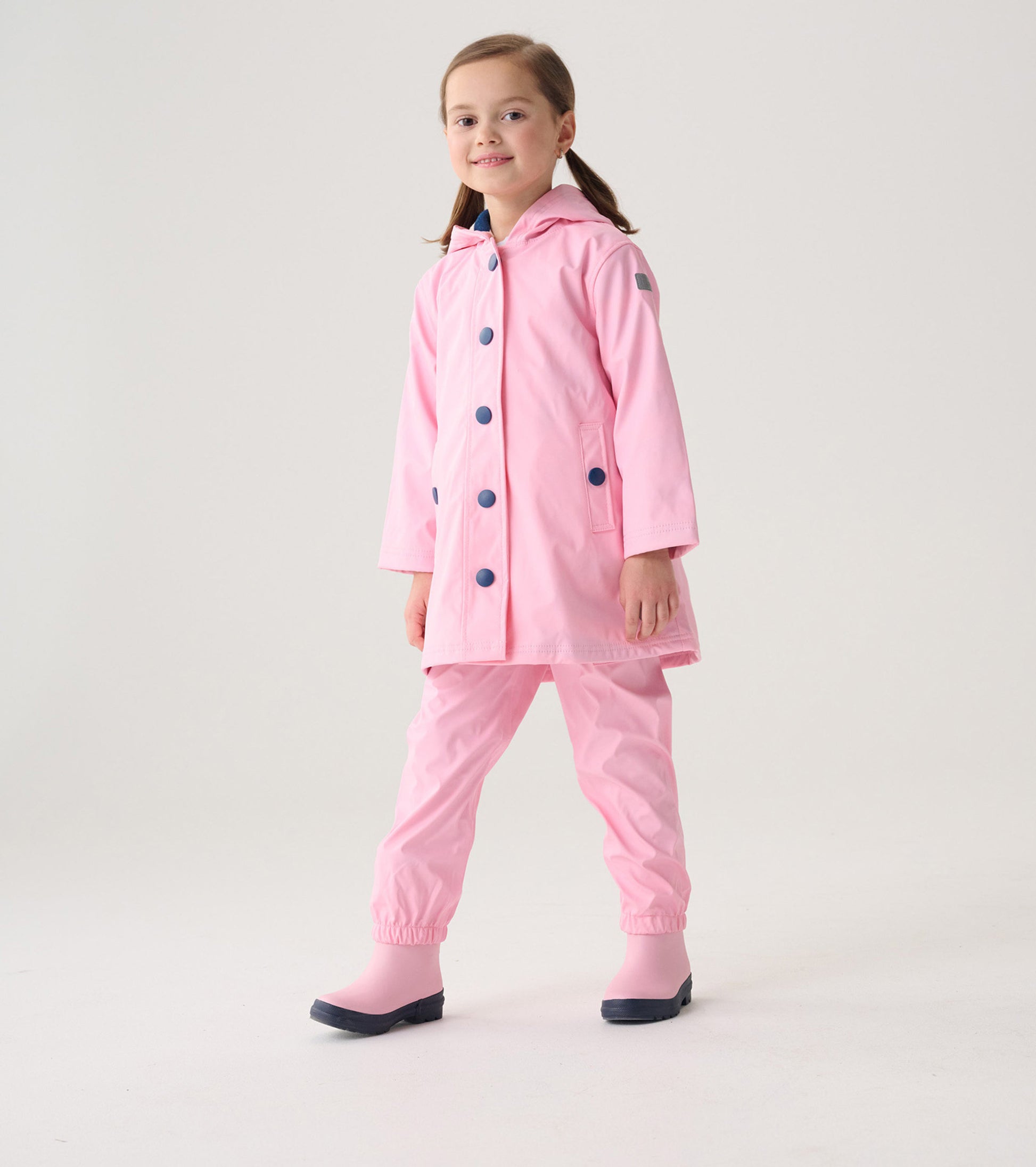 Classic Pink Kids Rain Pants - Main Image