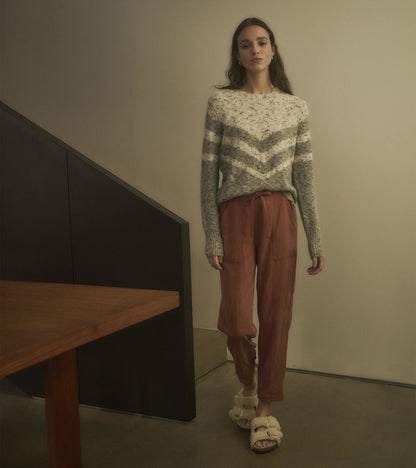 Pantalon à la cheville Jaime – Brun
