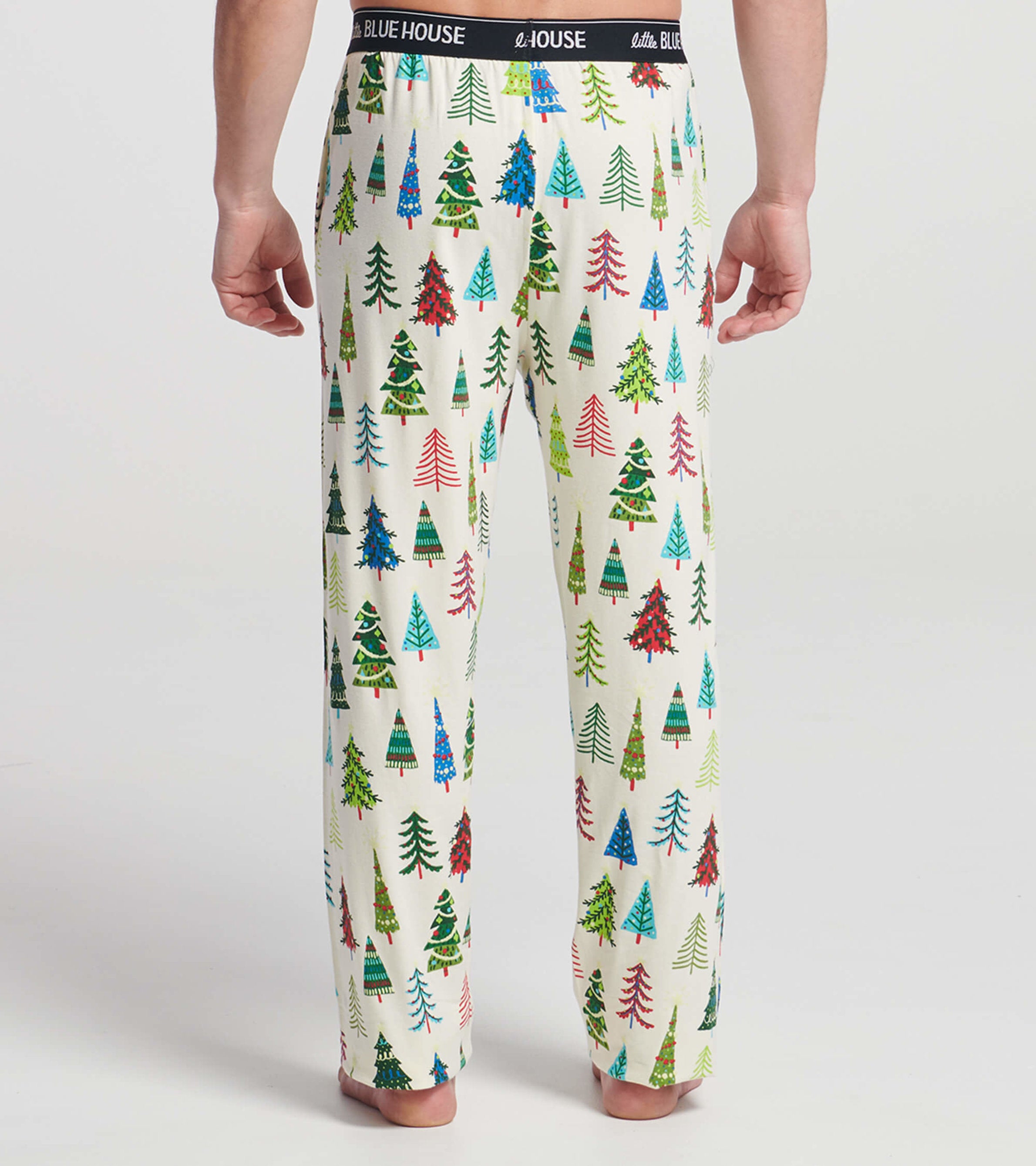 Hatley Christmas Trees Men s Jersey Pajama Pants Large