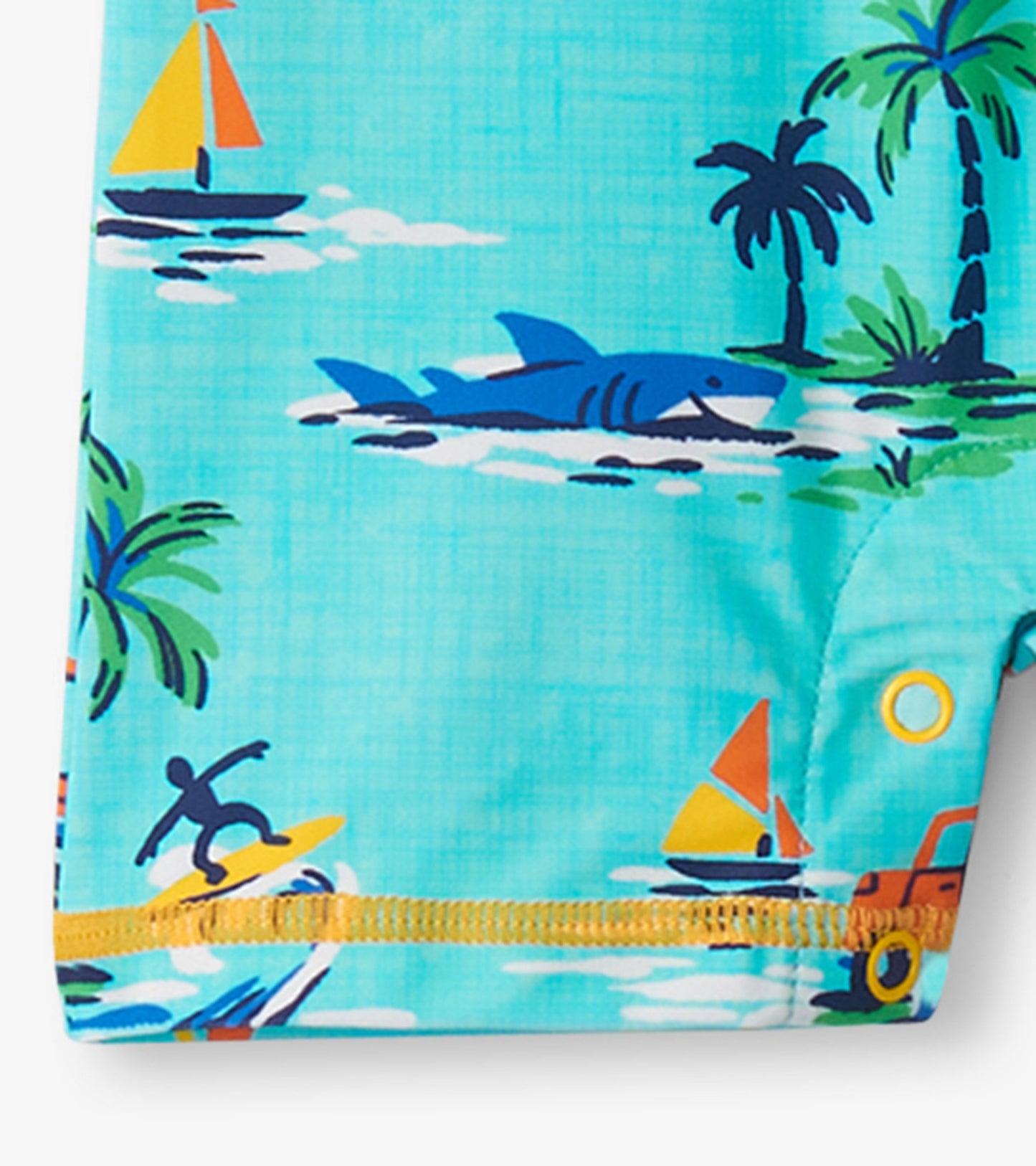 Maillot protecteur une pièce pour bébé – Motifs rétro de vacances