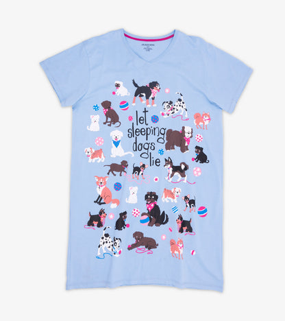 Chemise de nuit pour femme Let Sleeping Dogs Lie
