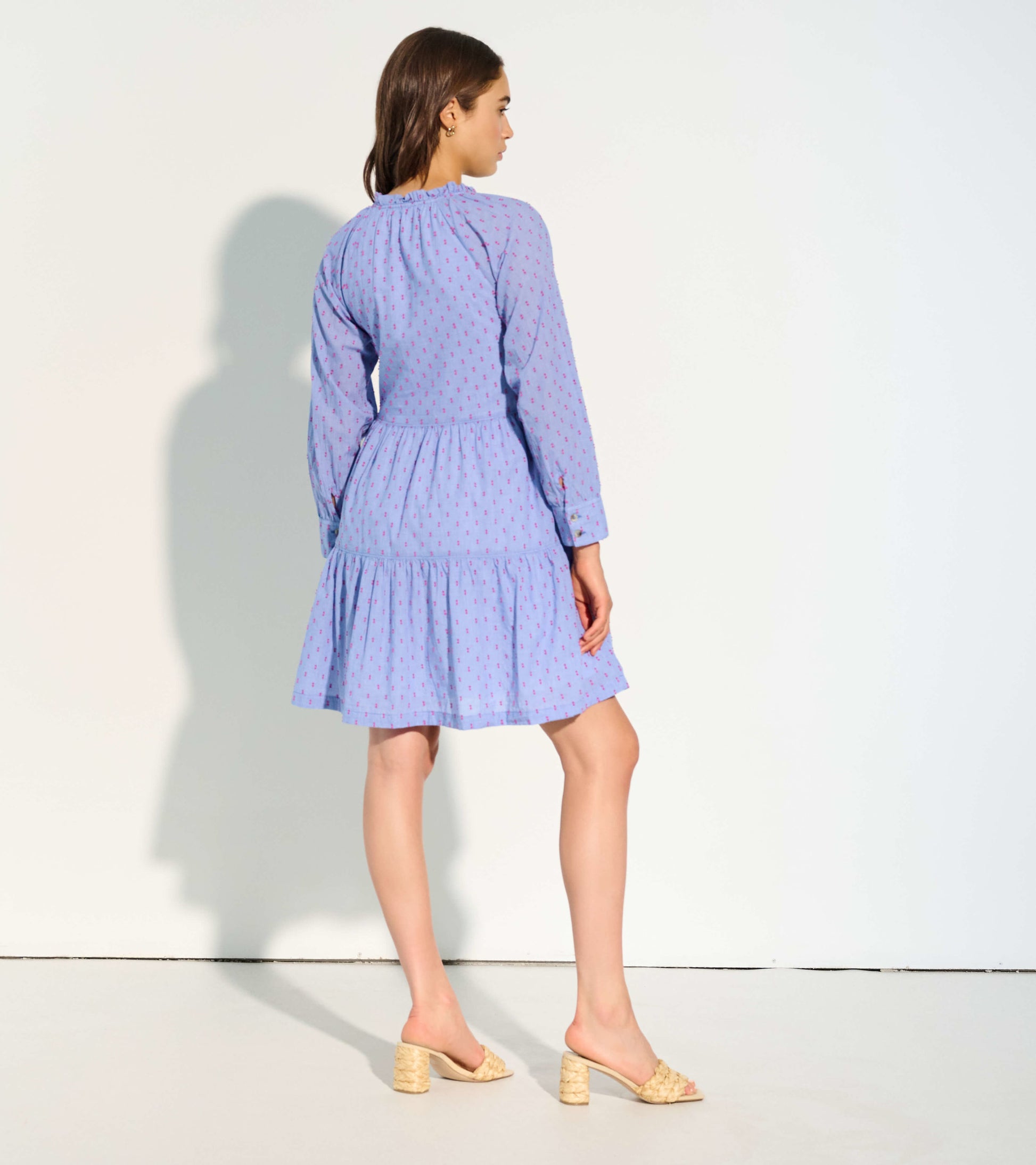 Maddy Dress - Pink Clip Dot Maddy Dress - Pink Clip Dot