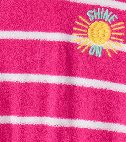 Cache-maillot en tissu éponge pour bébé – Paradis rose