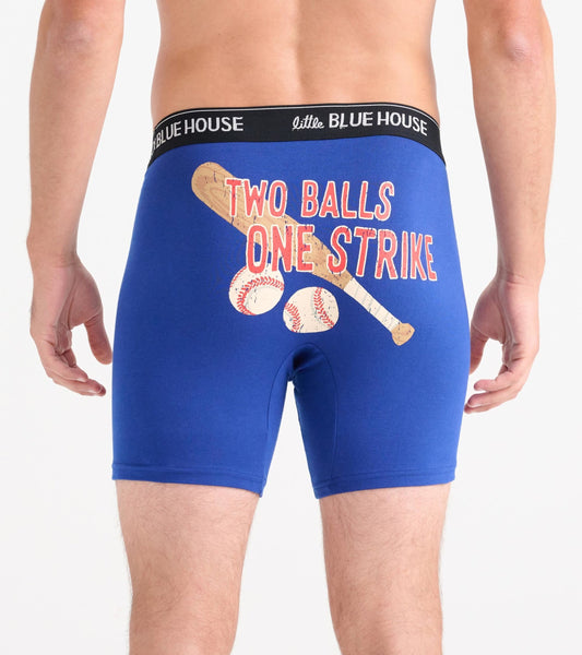 Caleçon boxeur homme – Baseball « Two Balls »