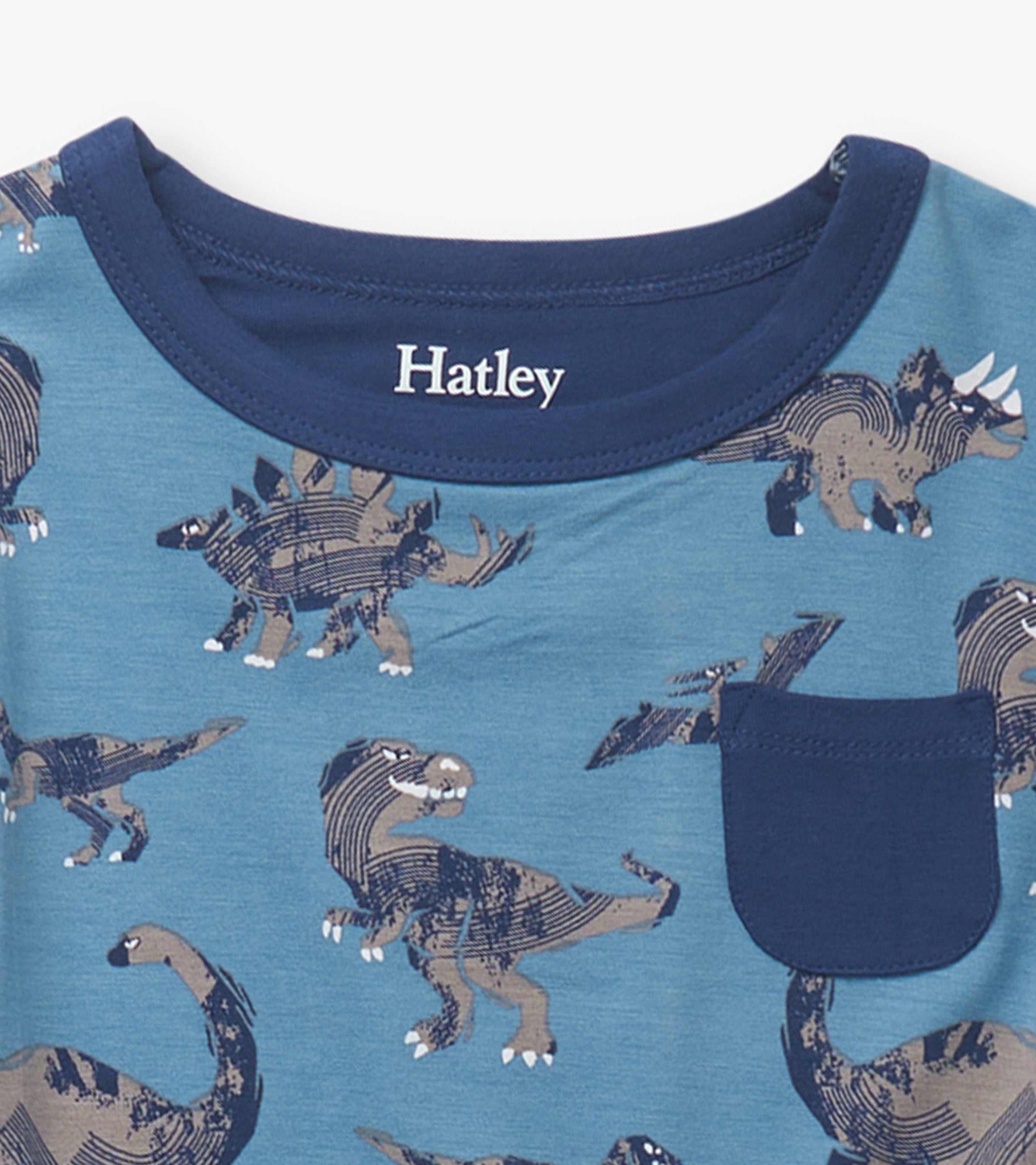 Hatley Baby Bamboo Footed Coverall - Broken Dino Hatley Baby Bamboo Footed Coverall - Broken Dino
