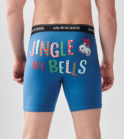 Caleçon boxeur pour homme – Imprimé « Jingle My Bells »