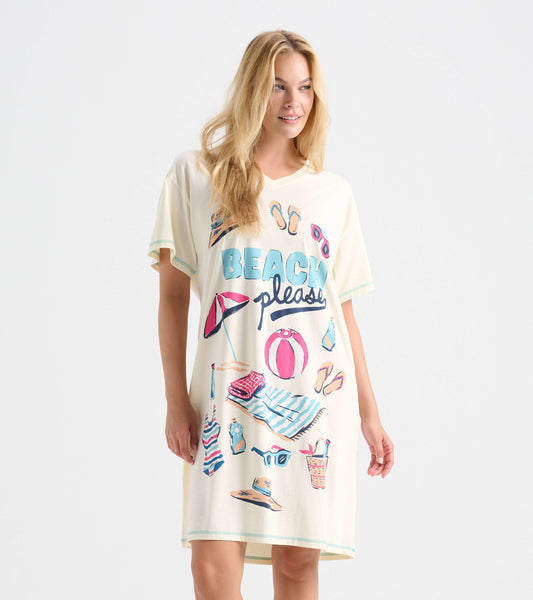Chemise de nuit pour femme – Plaisirs de plage