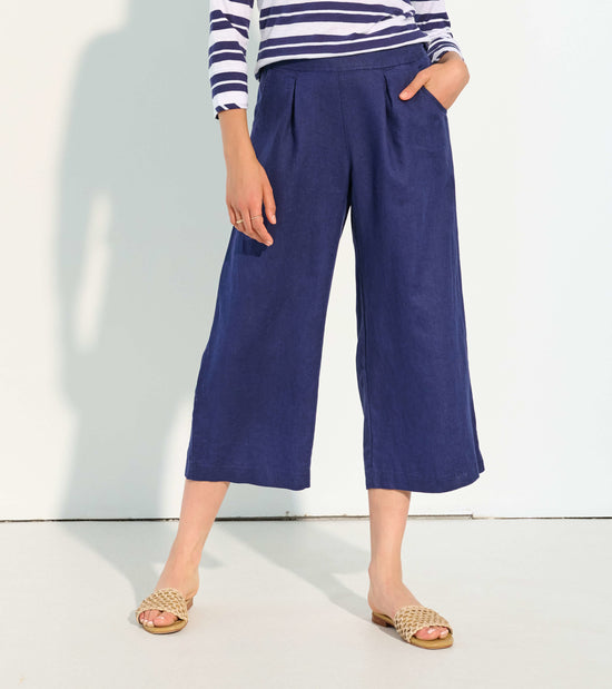hatley Pantalon écourté à jambe large – Bleu marine