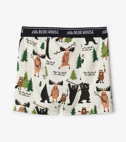 Caleçon boxeur pour garçon – Animaux des bois