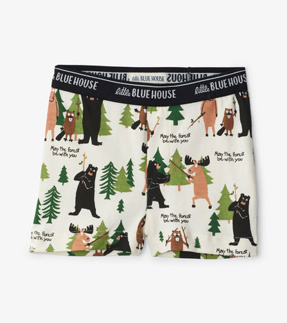Caleçon boxeur pour garçon – Animaux des bois