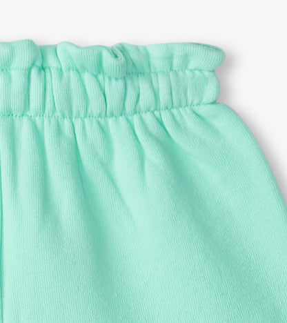 Short à taille froncée pour tout-petit – Vert glacé
