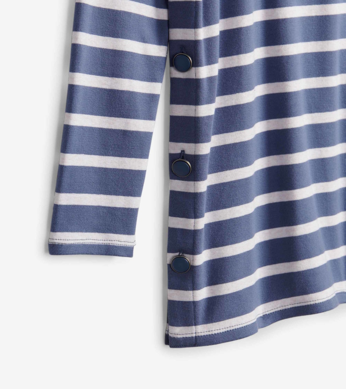 Ali Breton Top - Indigo Stripes