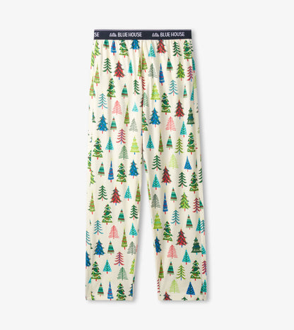 Pantalon de pyjama en jersey pour homme – Sapins de Noël