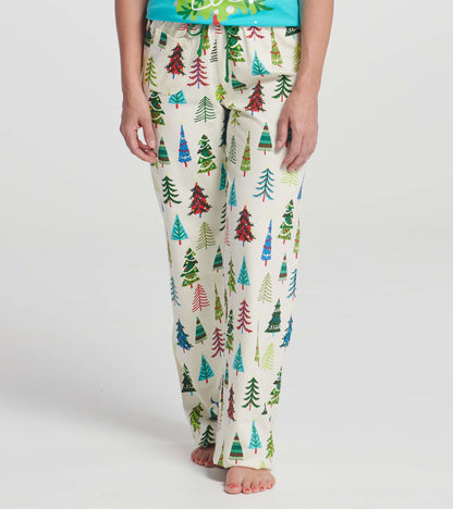 Women's Christmas Trees Cotton Pajama Pants