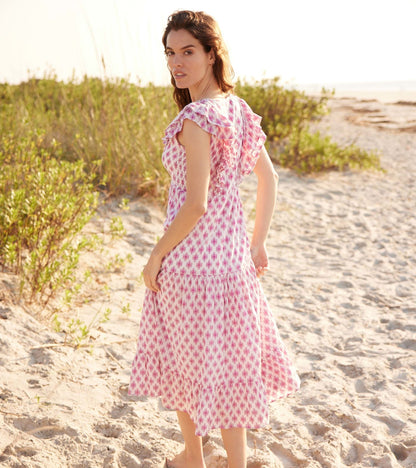 Robe mi-longue Aria – Cadrans solaires croisés