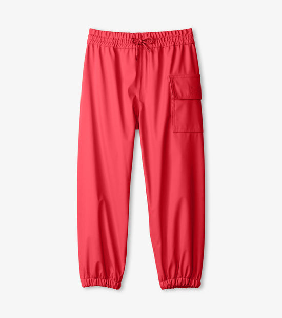 hatley Pantalon de pluie pour enfant – Rouge