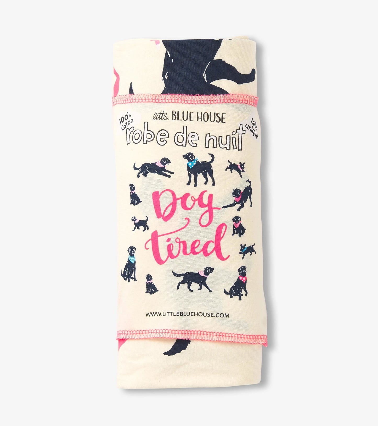 Chemise de nuit pour femme – Labradors à bandana « Dog Tired »
