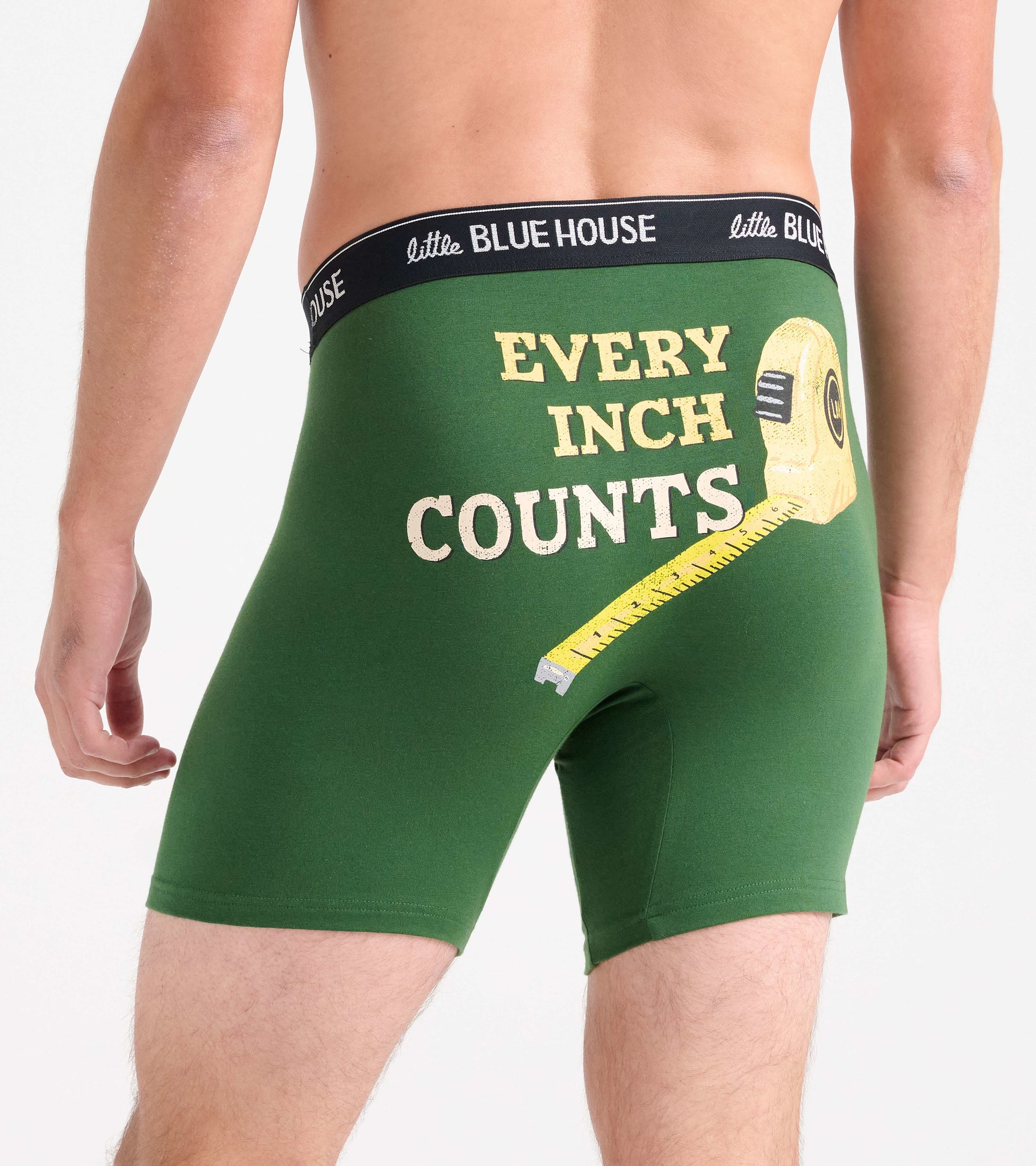 Mens Boxers Graphic Boxer Shorts Every Inch Counts Men's Boxer Briefs