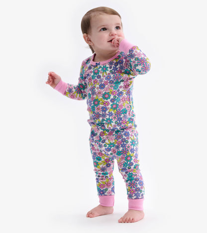 Pyjama pour bébé – Motif floral rétro