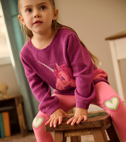 Joli pull – Licorne rose