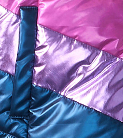 Manteau matelassé pour enfant – Arc-en-ciel scintillant