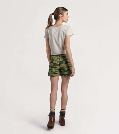 Short pour femme, collection Heritage – Motif camouflage des bois