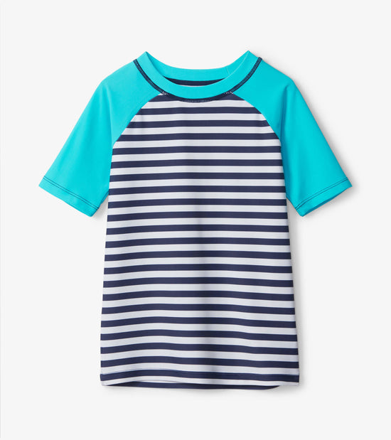 hatley Maillot protecteur à manches courtes – Rayures des fonds marins