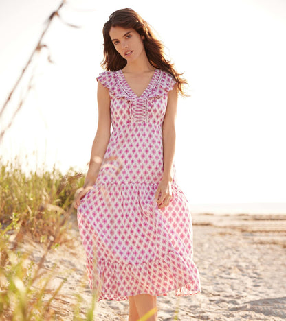 Robe mi-longue Aria – Cadrans solaires croisés