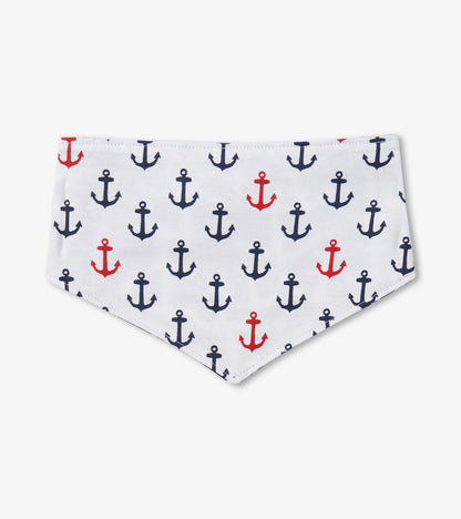 Bandana réversible pour chien – Ancres nautiques