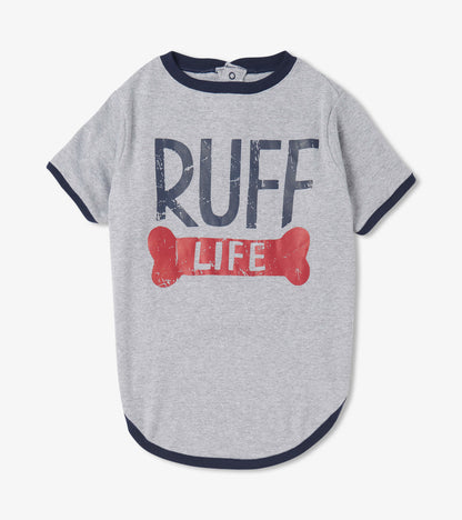 T-shirt pour chien – Os « Ruff Life »