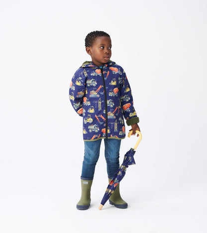 Veste de pluie en microfibre – Camions de construction