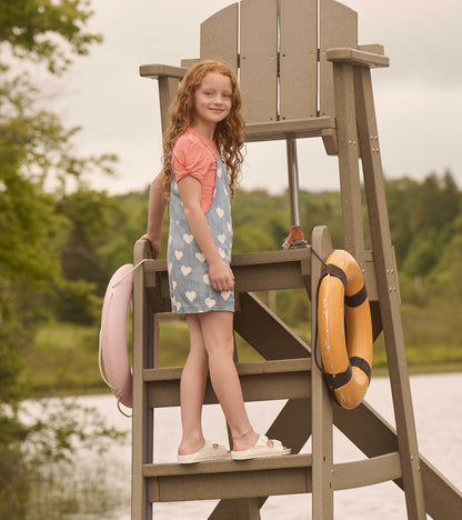 Girls Hearts Slouchy Overalls
