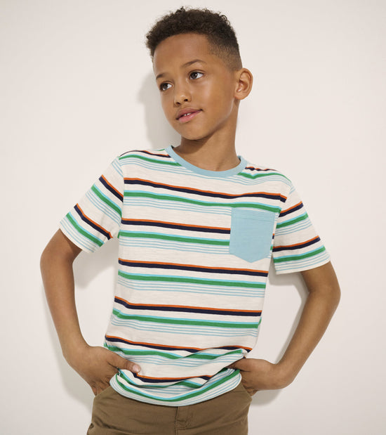 hatley T-shirt avec poche – Rayures de randonnée