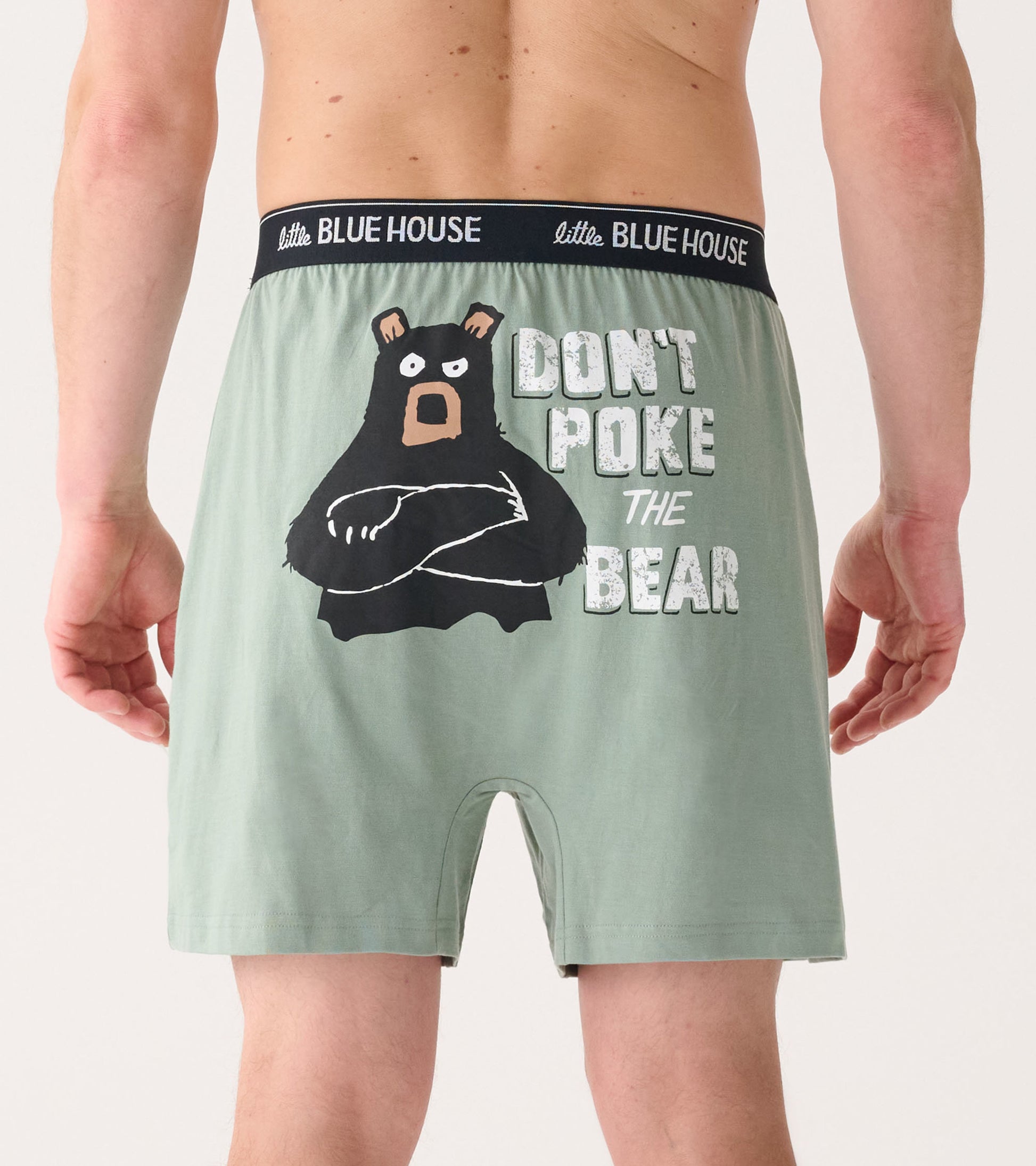 Caleçon boxeur pour homme – Ours « don't poke the bear »