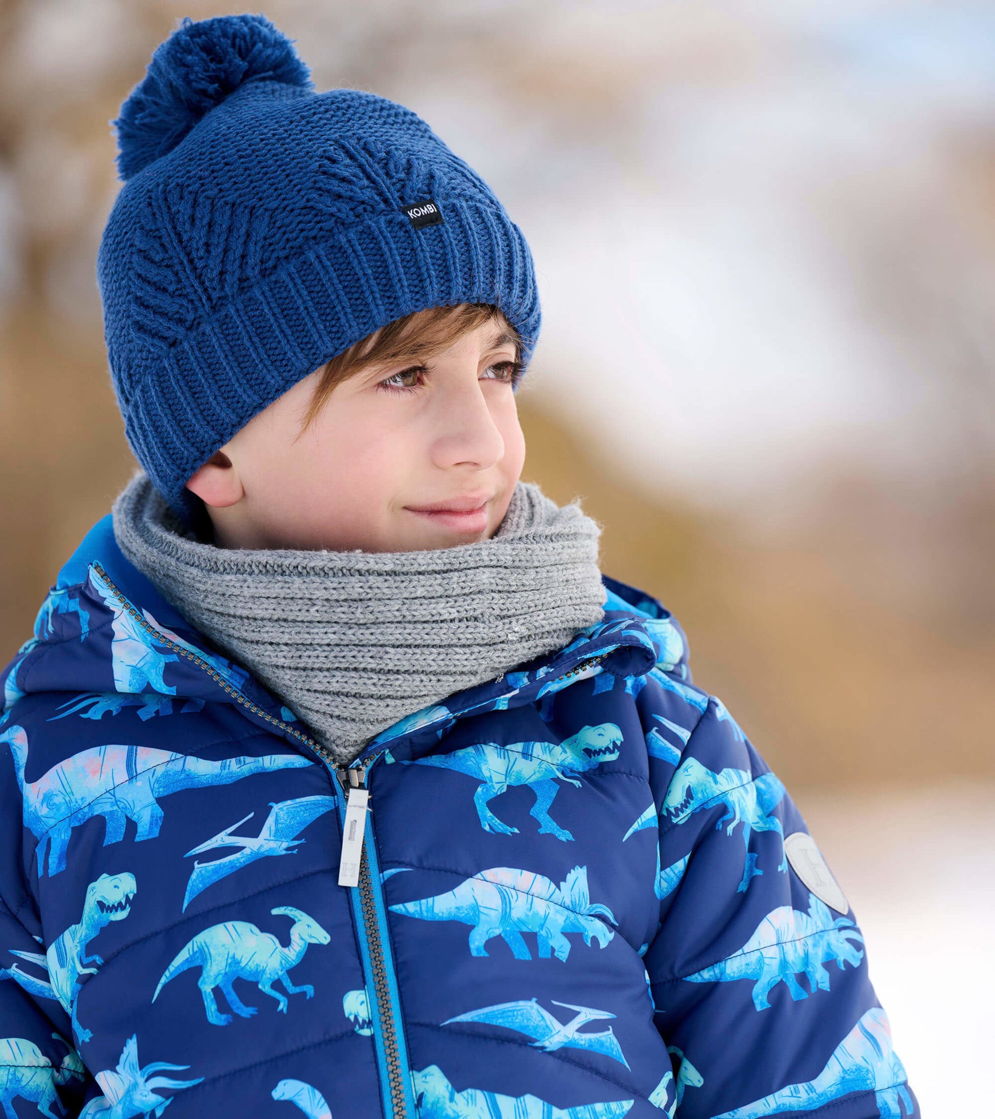 Dinosaur Kids Puffer Jacket - Main Image