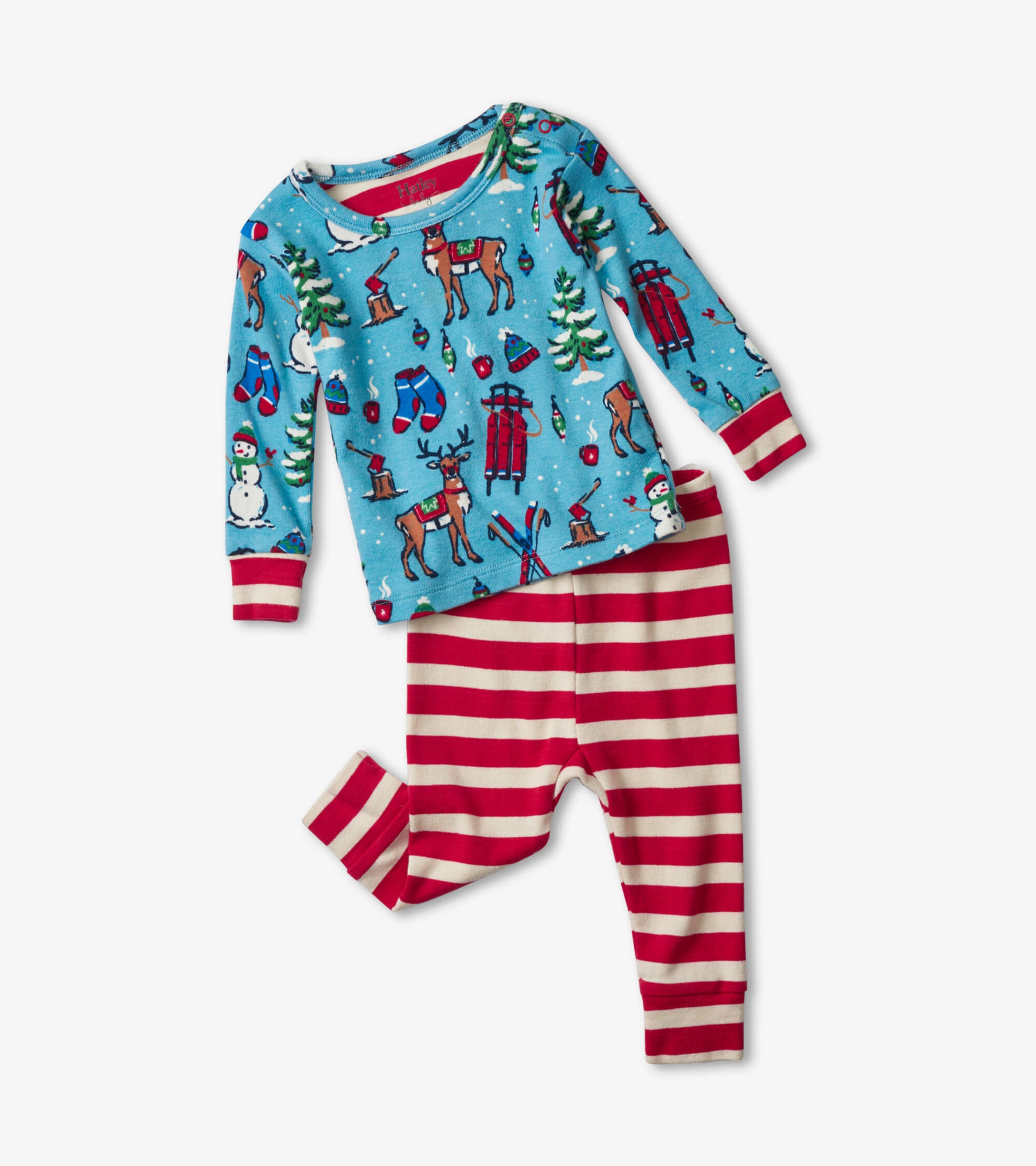 Winter Wonderland Organic Cotton Baby Pajama Set