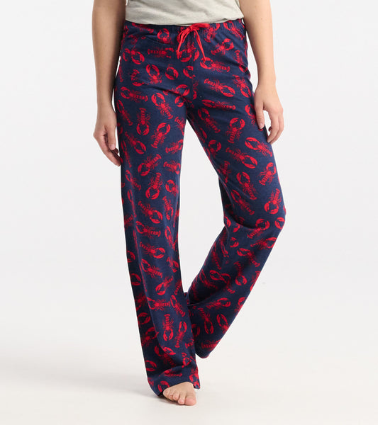 Navy Lobster Women's Cotton Pajama Pants